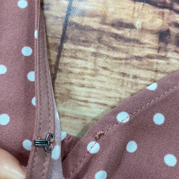 a new day Pink Mauve Polka Dot Jumpsuit - Picture 3 of 11